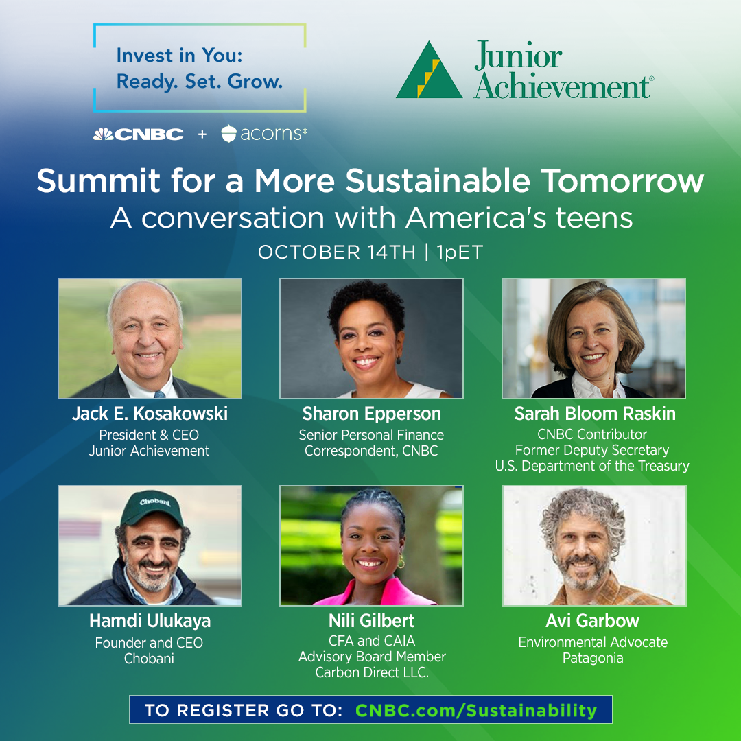 JA and CNBC Summit for a More Sustainable Tomorrow